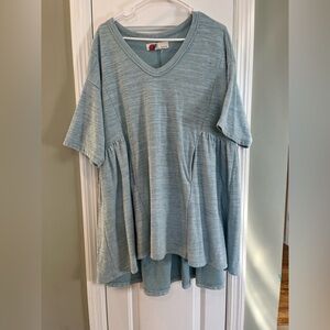 Free People Beach mini dress Light blue/aqua Small bin5